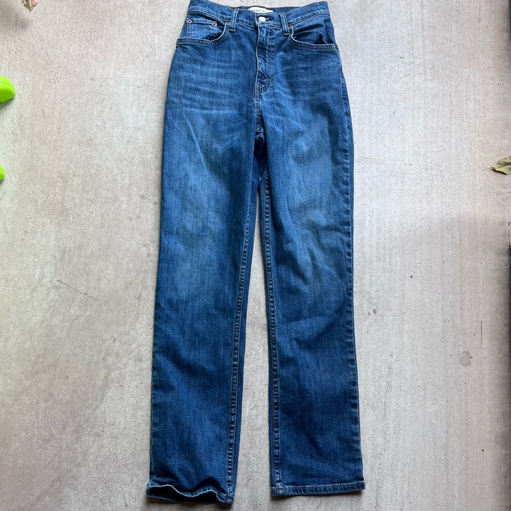 Abercrombie & Fitch Dark Blue Straight Leg Jeans